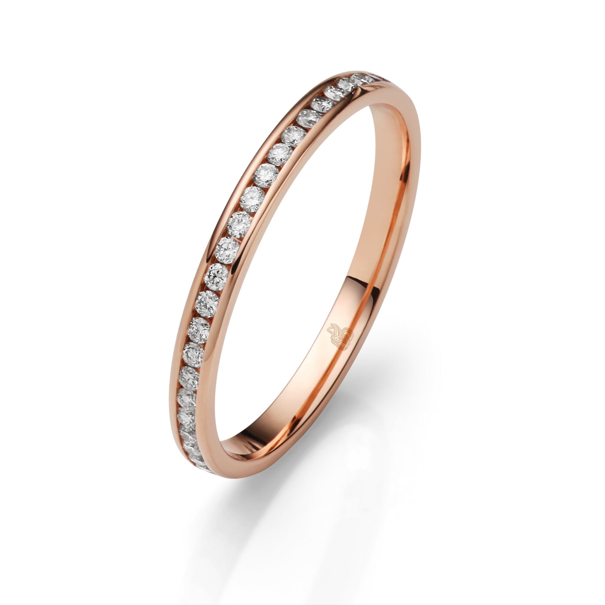 Memoire Ring mit gefassten Diamanten - Ewige Erinnerungen