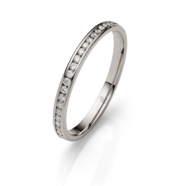 Memoire Ring mit gefassten Diamanten - Ewige Erinnerungen