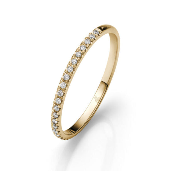Halbmemoire-Ring mit Diamanten – Ewige Augenblicke