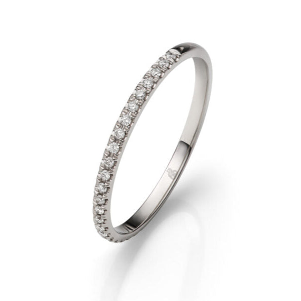 Halbmemoire-Ring mit Diamanten – Ewige Augenblicke