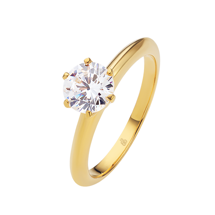 Für immer dein - Exklusiver Verlobungsring in feinem Gold auf eheringkaufen.ch erhältlich.