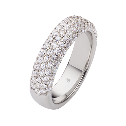 Mémoire-Ring mit gefassten Diamanten – Jeder Stein erzählt Ihre Geschichte auf eheringkaufen.ch erhältlich.