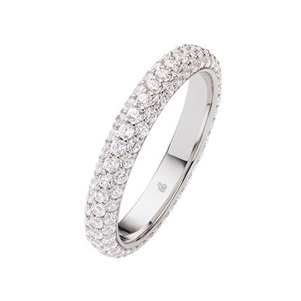 Mémoire-Ring mit gefassten Diamanten – Jeder Stein erzählt Ihre Geschichte auf eheringkaufen.ch erhältlich.