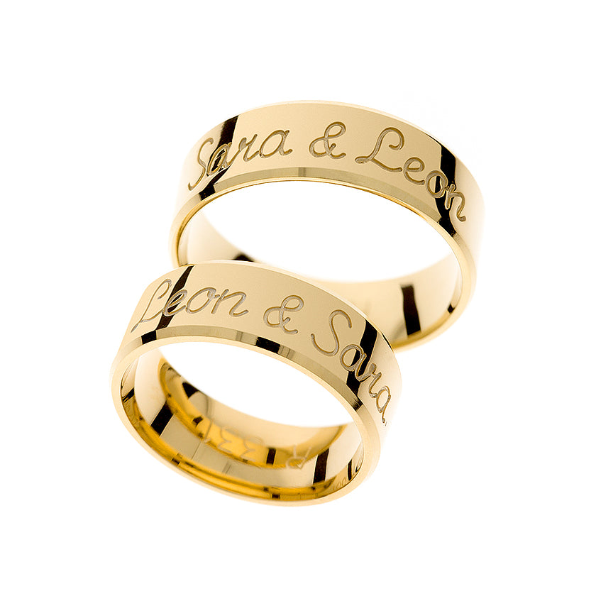 Eheringe in Gold - Ewigkeit in jedem Detail auf eheringkaufen.ch erhältlich.