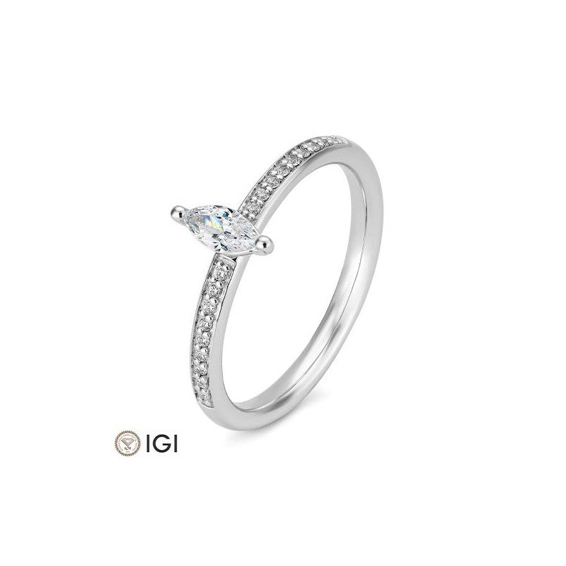 Verlobungsring Navette Cut - Natürlich verbunden