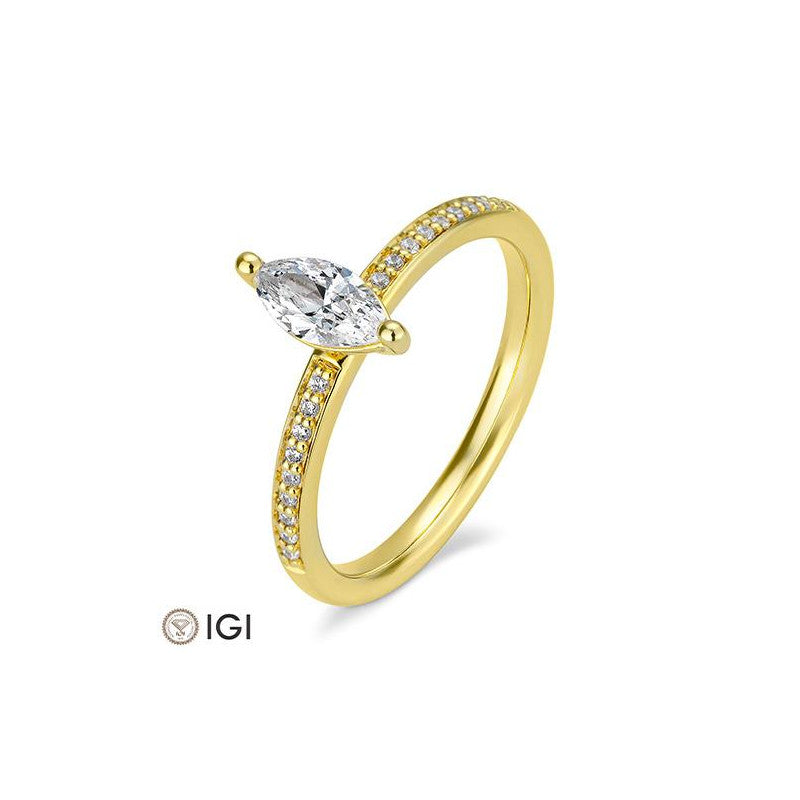 Verlobungsring Navette Cut - Natürlich verbunden auf eheringkaufen.ch erhältlich.