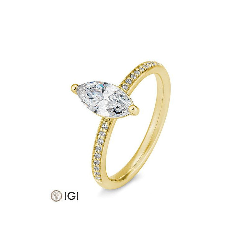 Verlobungsring Navette Cut - Natürlich verbunden