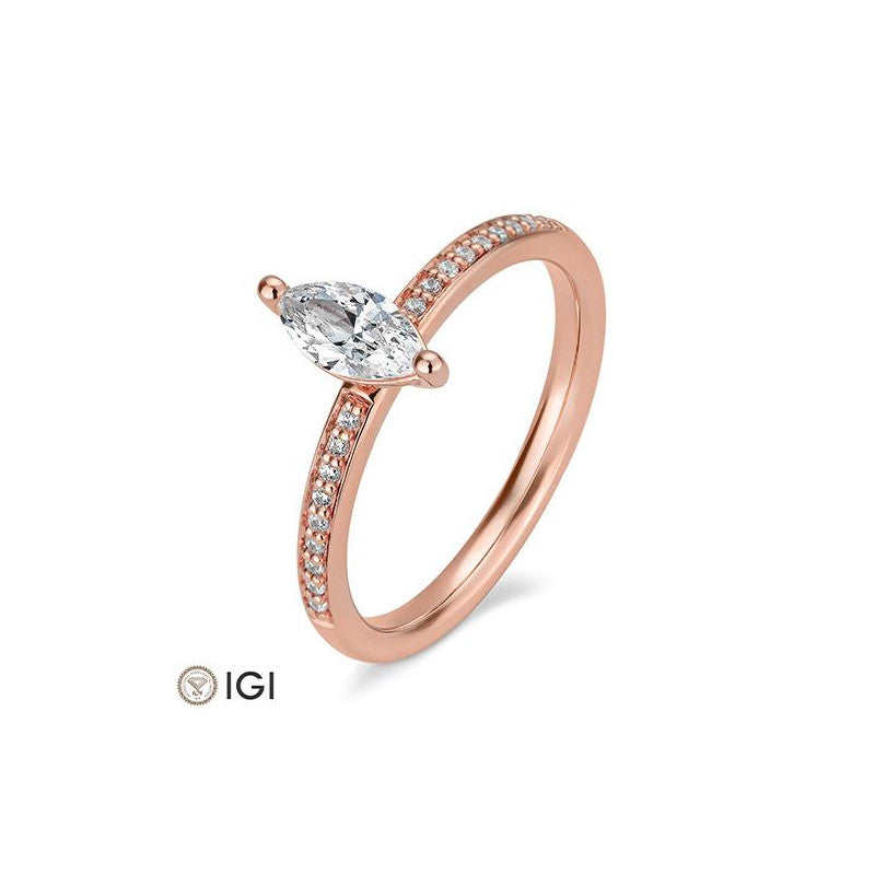 Verlobungsring Navette Cut - Natürlich verbunden