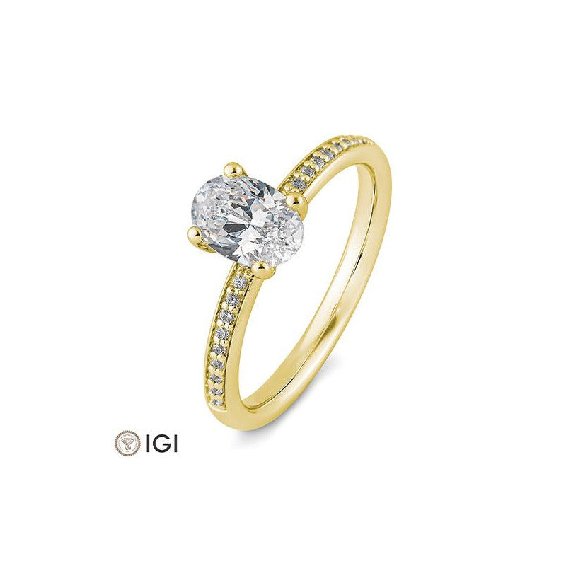 Verlobungsring Oval Cut - Dezent. Klar. Unvergänglich auf eheringkaufen.ch erhältlich.