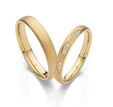 Eheringe Moonlight von Rauschmayer mit 7 Diamanten 0,0375 ct