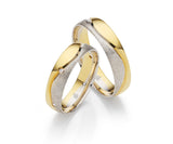 Desire Bicolor Eheringe - Goldene Verbindung zweier Herzen auf eheringkaufen.ch erhältlich.