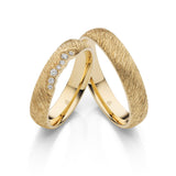 Eheringe Moonlight von Rauschmayer mit 7 Diamanten 0,06 ct