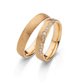 Eheringe Moonlight von Rauschmayer mit 19 Diamanten 0,16 ct