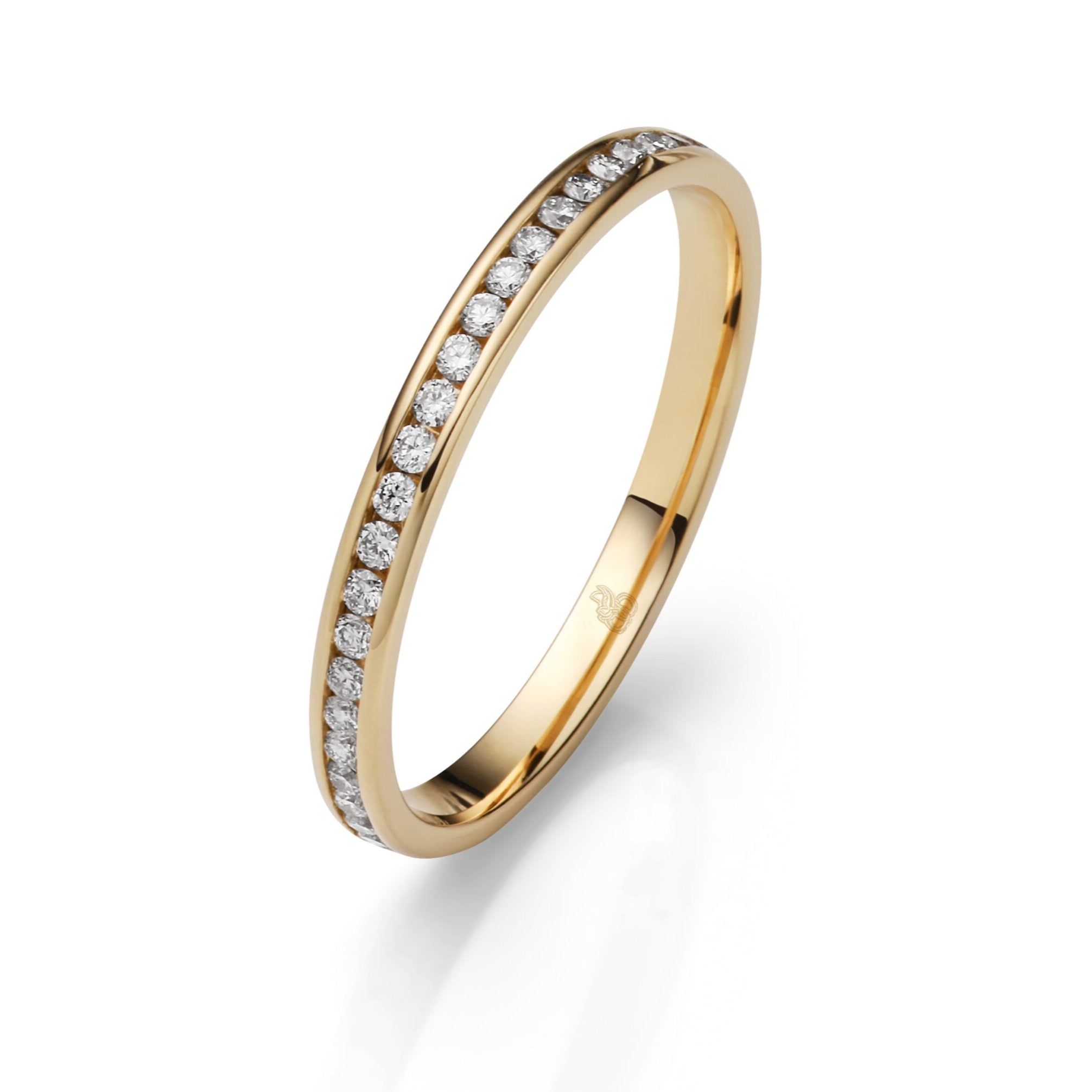 Memoire Ring mit gefassten Diamanten - Ewige Erinnerungen