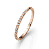 Halbmemoire-Ring mit Diamanten – Ewige Augenblicke