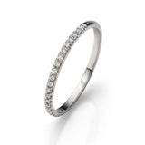 Halbmemoire-Ring mit Diamanten – Ewige Augenblicke