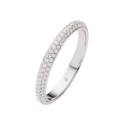 Mémoire-Ring mit gefassten Diamanten – Jeder Stein erzählt Ihre Geschichte auf eheringkaufen.ch erhältlich.