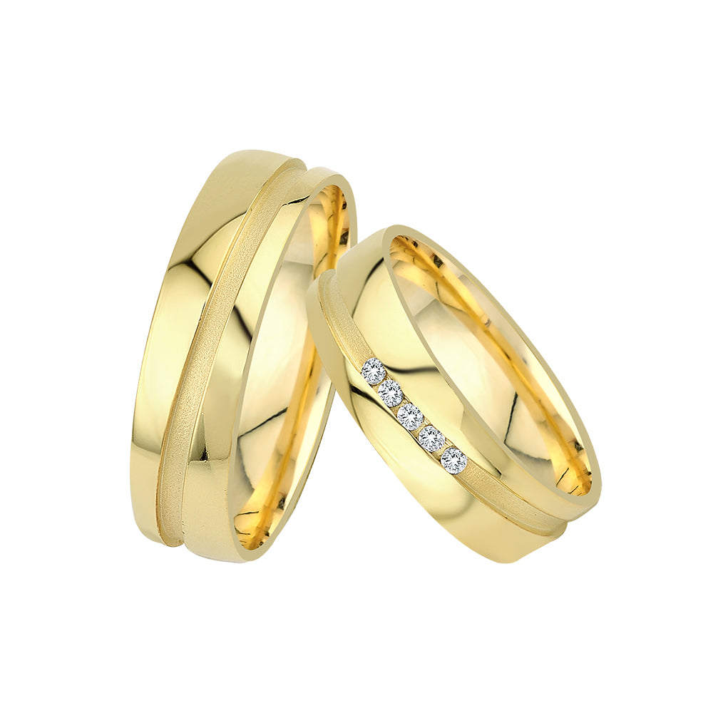 Eheringe in Gold – Zeitlose Eleganz für zwei Herzen auf eheringkaufen.ch erhältlich.
