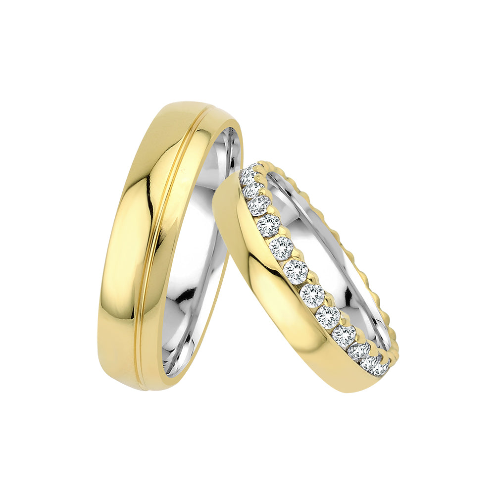 Eheringe in Gold – Für den schönsten Moment auf eheringkaufen.ch erhältlich.