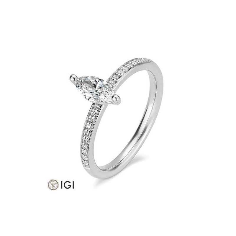 Verlobungsring Navette Cut - Natürlich verbunden