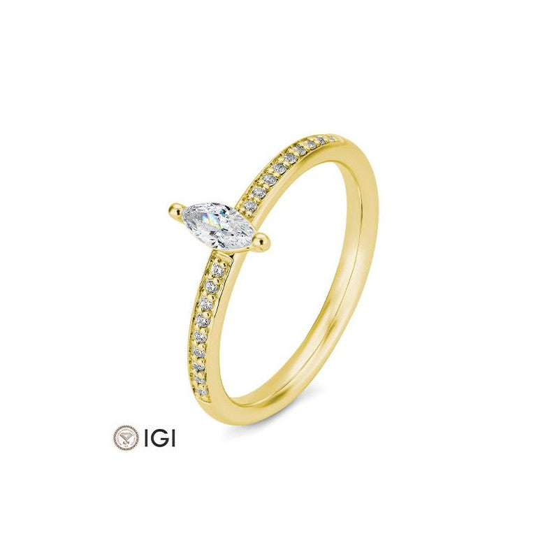 Verlobungsring Navette Cut - Natürlich verbunden