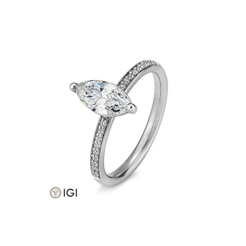 Verlobungsring Navette Cut - Natürlich verbunden auf eheringkaufen.ch erhältlich.