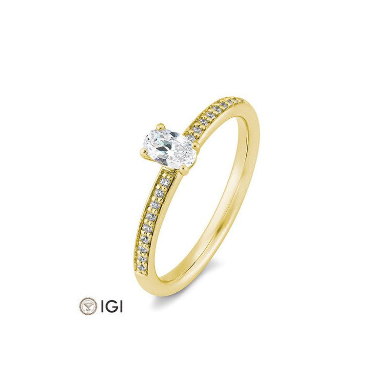 Verlobungsring Oval Cut - Dezent. Klar. Unvergänglich auf eheringkaufen.ch erhältlich.