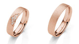 Eheringe Moonlight von Rauschmayer mit 8 Diamanten 0,0625 ct
