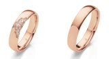 Eheringe Moonlight von Rauschmayer mit 8 Diamanten 0,0625 ct