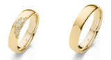 Eheringe Moonlight von Rauschmayer mit 8 Diamanten 0,0625 ct